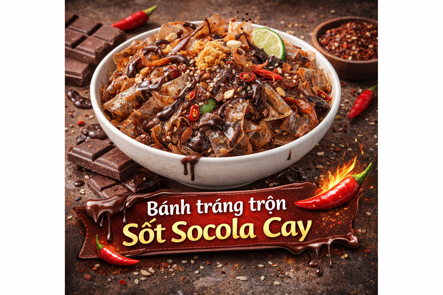 Bánh Tráng trộn siêu cay
