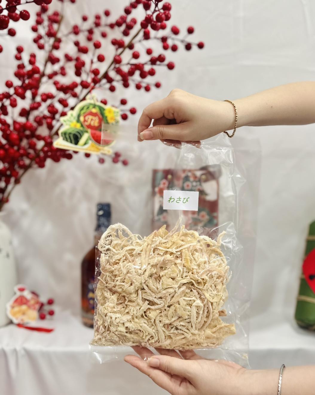 Mực xé sợi wasabi